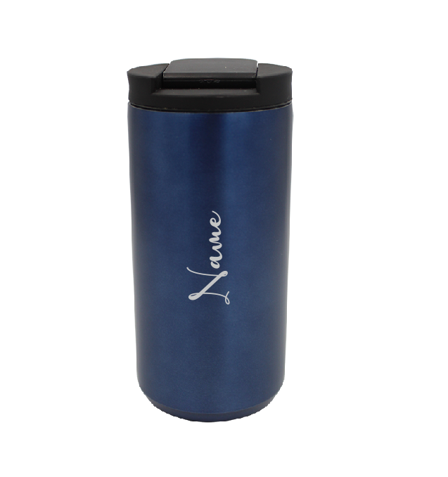 Anti-slip Tumbler - 380ml Blue Coffee Travel Mug